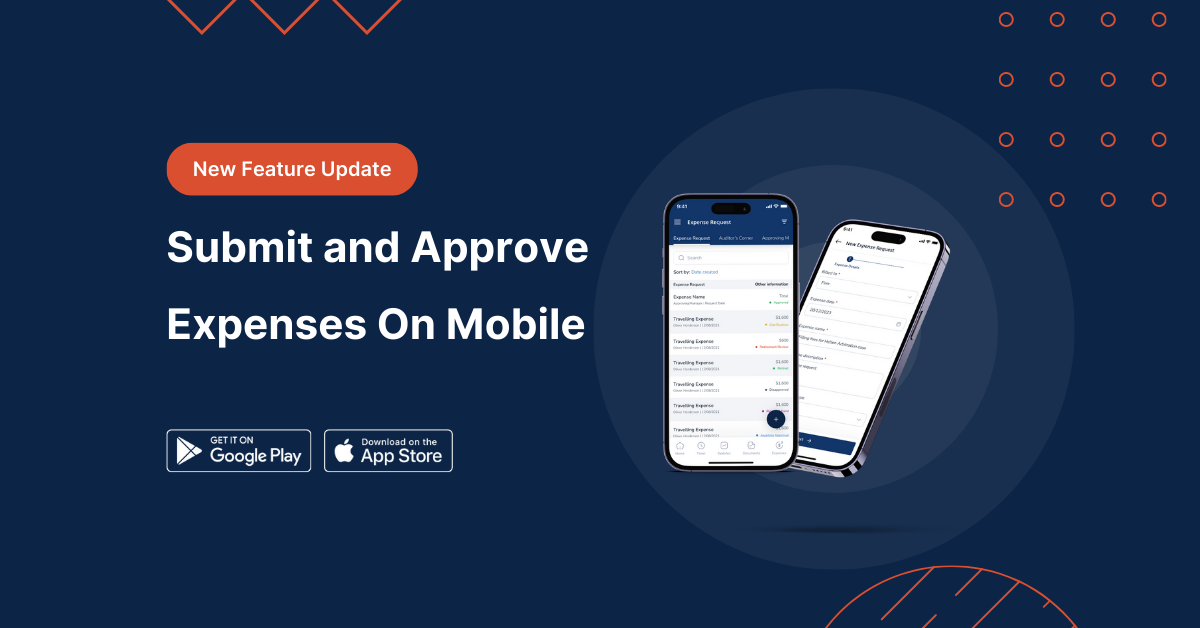 New Feature: Submit and Approve Expenses On Mobile